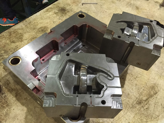 Finished plastic injection mold