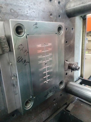 Mold on injection molding machine