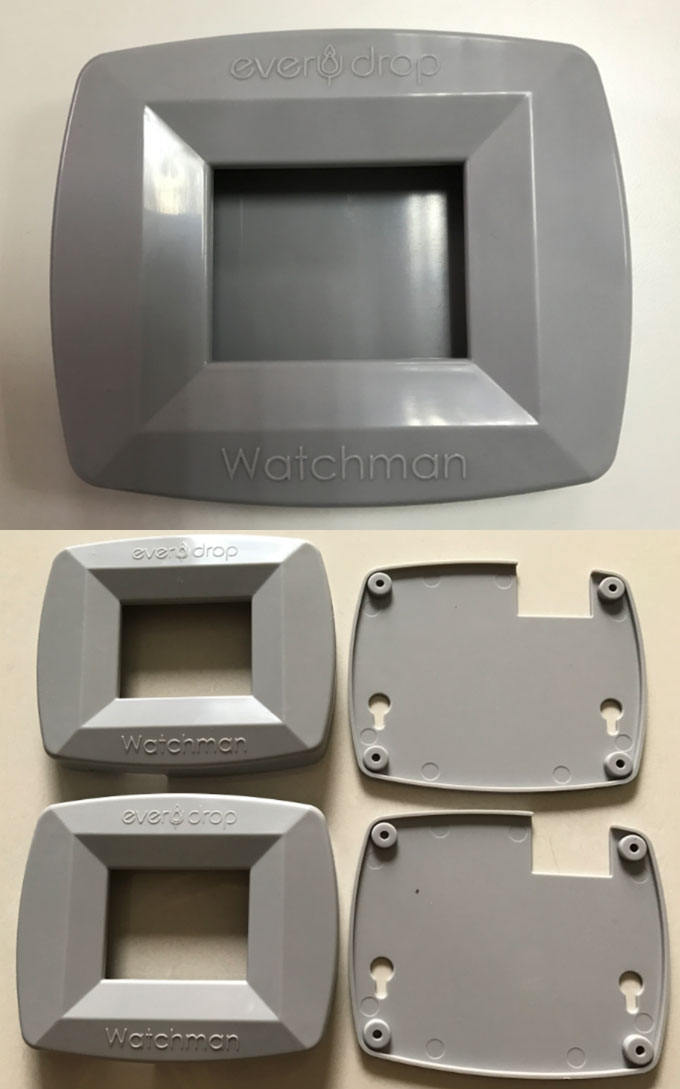 Plastic protective case without sink mark