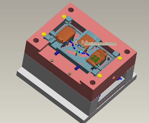 Remote controller mold design in 3D