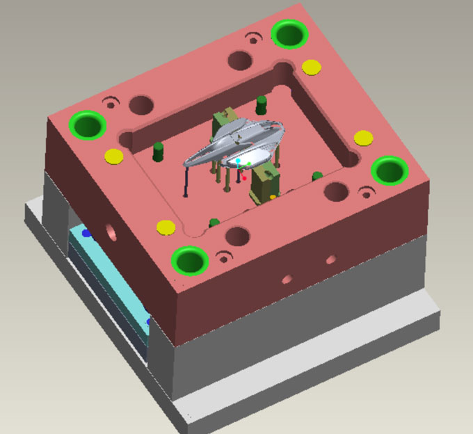 UAV cover 3D injection mold design