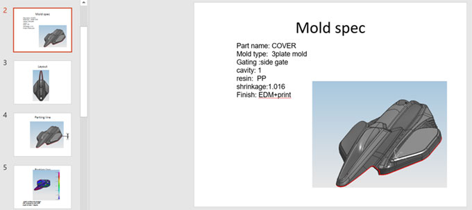 UAV cover basic mold information