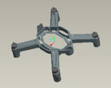 UAV plastic frame